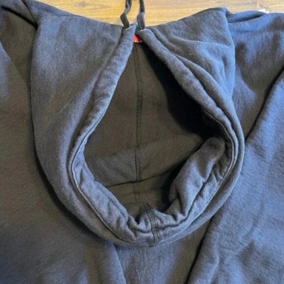 Supreme Micro Logo Black Hooded Sweatshirt - Picture 6 of 14